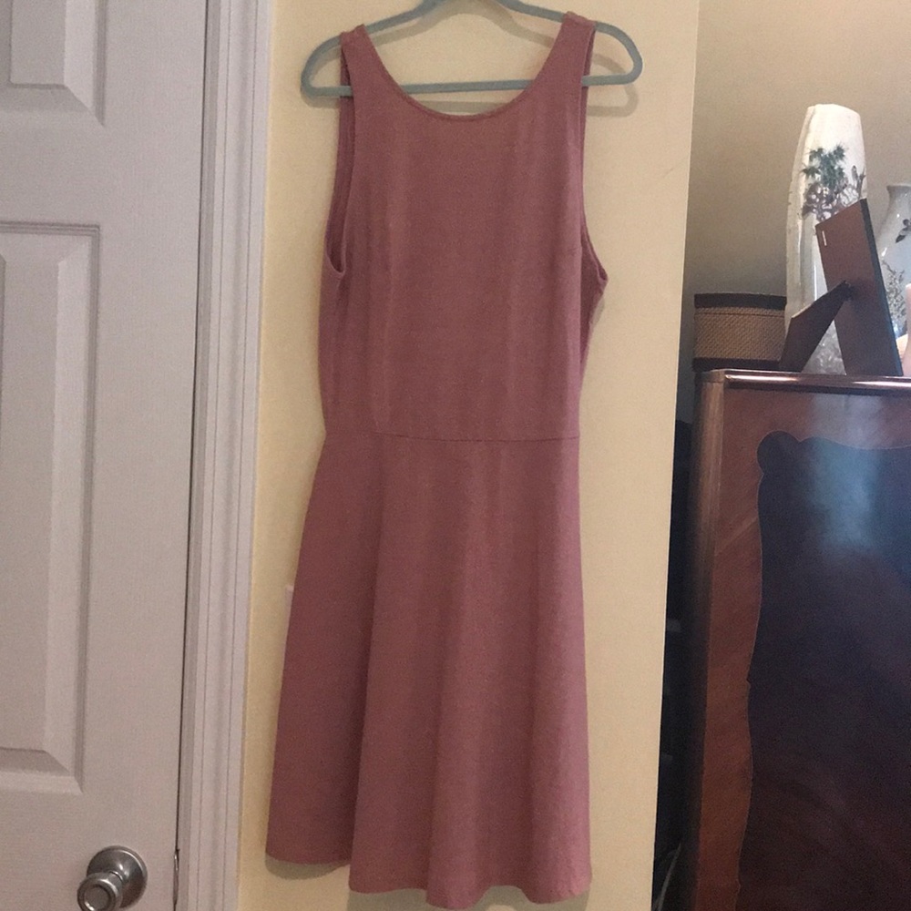 rose gold short dress / it has some shine to it